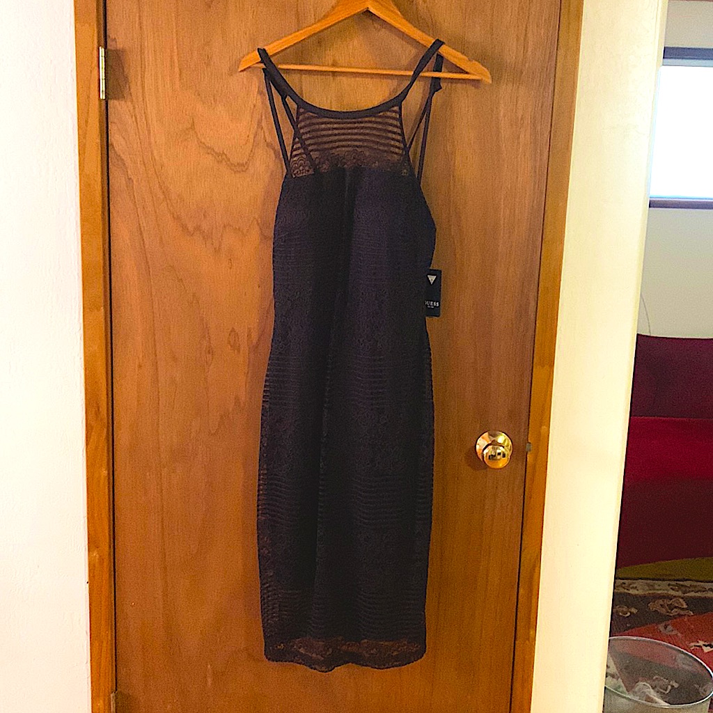 Super Sexy Black And Lace Guess Dress. Never Worn. Has Tags.